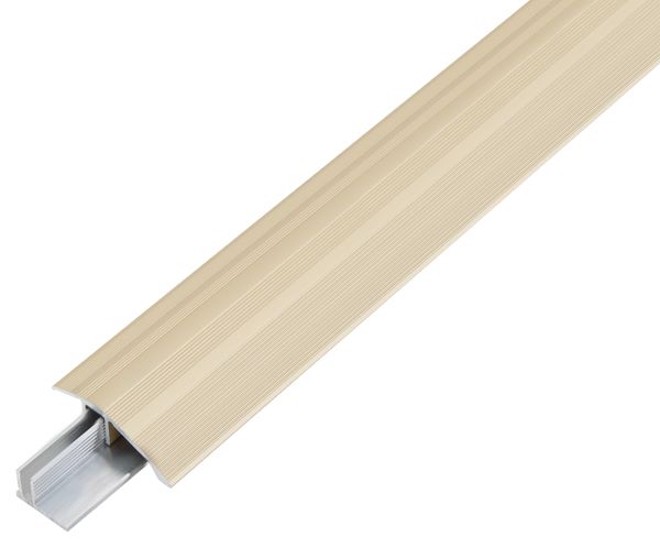 Produktbild Alberts Ausgleichsprofil Duo Alu sand eloxiert 1000 x 44 mm Set für Beläge 6-13mm
