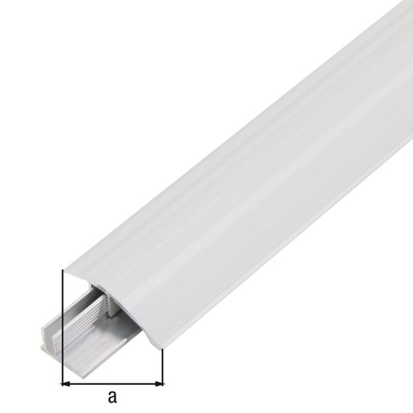 Produktbild Alberts Ausgleichsprofil Duo Alu silber eloxiert 1000 x 44 mm Set für Beläge 6-13mm bild 2