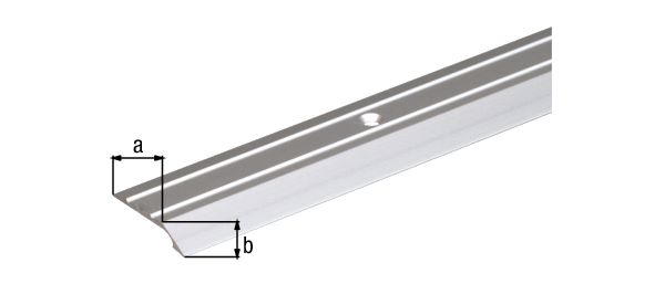 Produktbild Alberts Ausgleichsprofil gebohrt Alu edelstahl eloxiert 900 x 30 x 4 x 2 mm bild 2