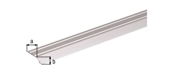 Produktbild Alberts Ausgleichsprofil gebohrt Alu edelstahl eloxiert 900 x 39 x 8 x 2 mm bild 2