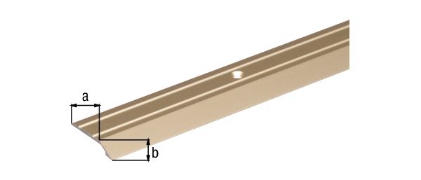 Produktbild Alberts Ausgleichsprofil gebohrt Alu sand eloxiert 900 x 39 x 8 x 2 mm bild 2