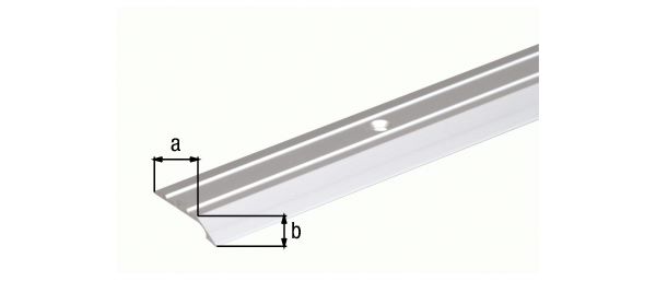 Produktbild Alberts Ausgleichsprofil gebohrt Alu silber eloxiert 900 x 30 x 4 x 2 mm bild 2