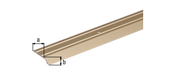 Produktbild Alberts Ausgleichsprofil selbstklebend Alu sand eloxiert 900 x 39 x 4 x 2 mm bild 2