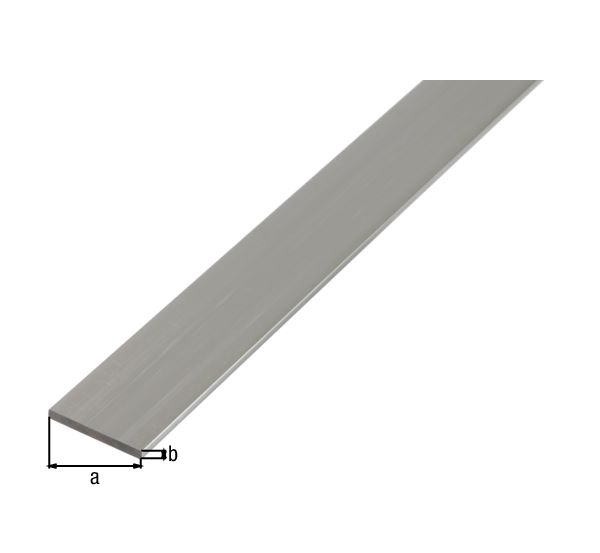 Produktbild Alberts BA Profil flach Alu natur 2600 x 40 x 2 mm bild 2