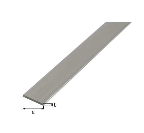 Produktbild Alberts BA Profil flach Alu natur 2600 x 60 x 3 mm bild 2