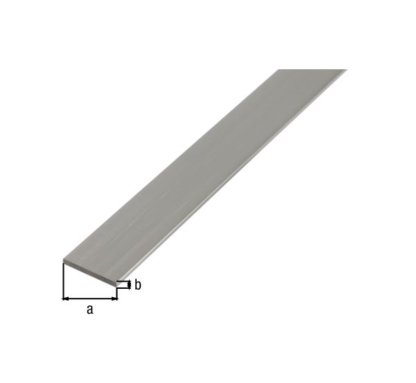 Produktbild Alberts BA Profil flach Alu natur 2600 x 15 x 2 mm bild 2