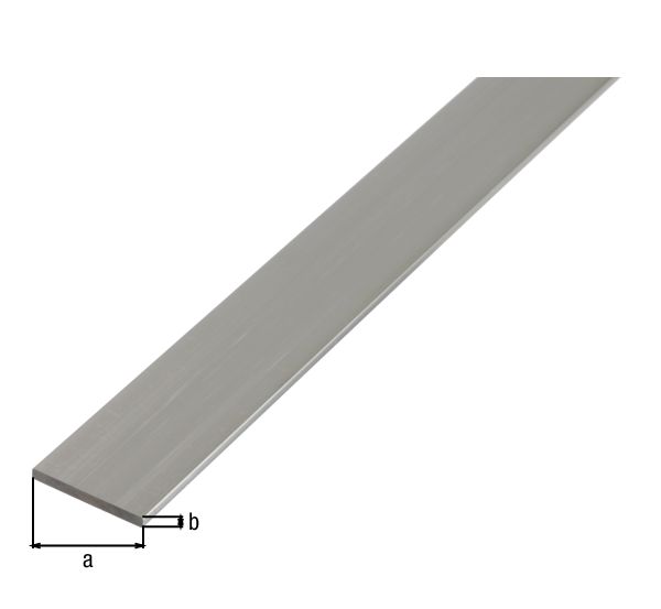 Produktbild Alberts BA Profil flach Alu natur 2000x50x3mm bild 2