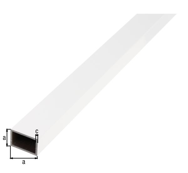 Produktbild Alberts BA Profil Rechteck Alu weiß beschichtet 2600 x 30 x 20 x 2 mm bild 2