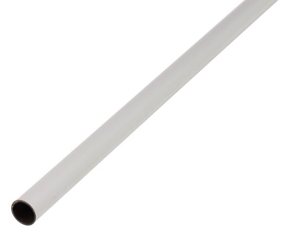 Produktbild Alberts BA Profil rund Alu weiß beschichtet 2600 x 25 x 1,5 mm