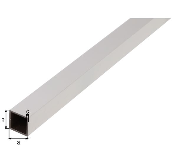 Produktbild Alberts BA Profil Vierkant Alu weiß beschichtet 2600 x 20 x 20 x 1,5 mm bild 2