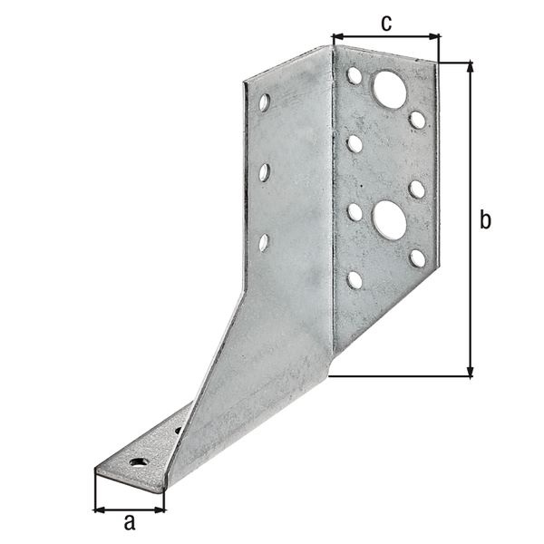 Produktbild Alberts Balkenschuh Typ A rechts sendzimirverzinkt lichte Breite 30mm Höhe 100mm bild 2