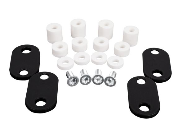 Produktbild Alberts Befestigungsset für Fenstergitter matt schwarz kunststoffbeschichtet RAL 9005