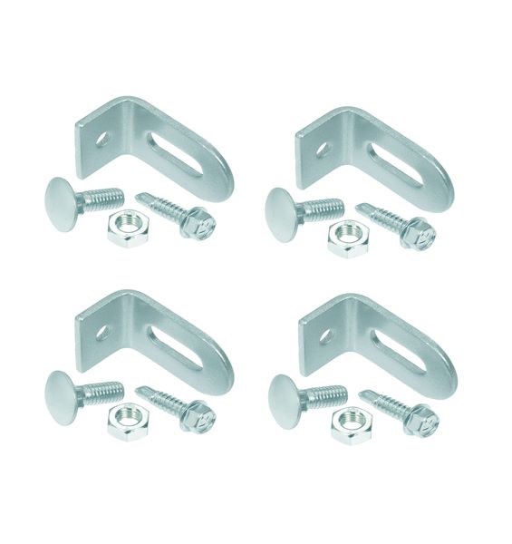 Produktbild Alberts Befestigungs Set verzinkt 48x25x30mm für Zierzaunfelder