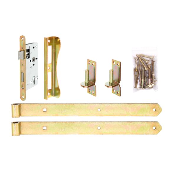 Produktbild Alberts Beschlagsortiment galvanisch verzinkt für Rahmen Einzeltore zum Aufschrauben bild 2