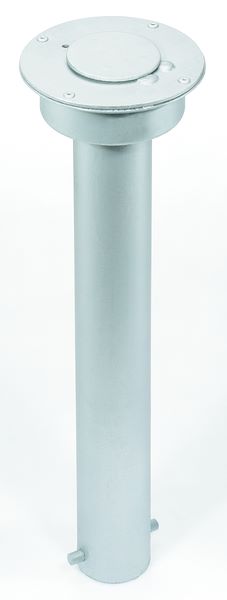 Produktbild Alberts Bodenhülse feuerverzinkt selbsklemmend für Absperrpfosten 60 mm mit Abdeckkappe