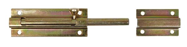 Produktbild Alberts Bolzen Schlossriegel mit Schlaufe gelb verzinkt Platte 90x33mm Länge 150mm
