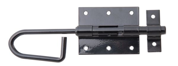 Produktbild Alberts Bolzen Stangenriegel mit Schlaufe schwarz Bolzen 11,5mm Länge 200mm