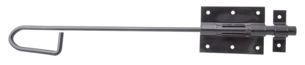 Produktbild Alberts Bolzen Stangenriegel mit Schlaufe schwarz Bolzen 13,5mm Länge 400mm