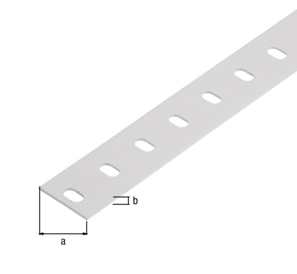 Produktbild Alberts Conceptor Flachstange weiß beschichtet 1000x35x1,5mm