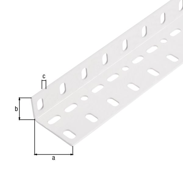 Produktbild Alberts Conceptor Winkelprofil weiß beschichtet 2000x60x35x1,5mm