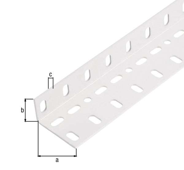 Produktbild Alberts Conceptor Winkelprofil weiß beschichtet 1000x25x45x1,5mm