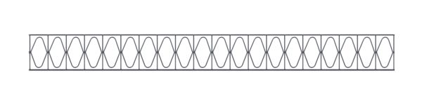 Produktbild Alberts Dekorelement Design Eleganz anthrazit RAL 7016 2000 x 200 mm