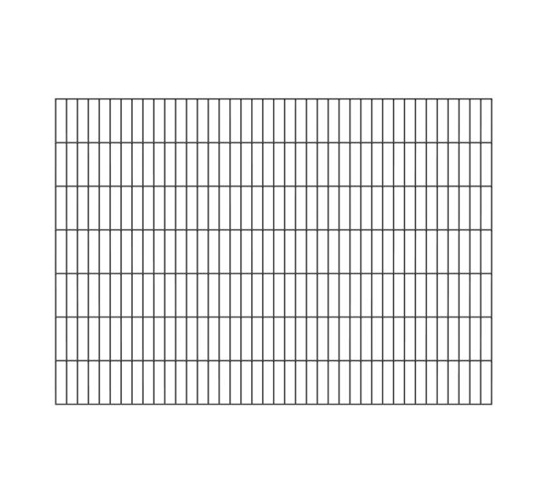 Produktbild Alberts Doppelstab Gittermatte anthrazit 2000x1400mm Masche 50x200mm bild 1