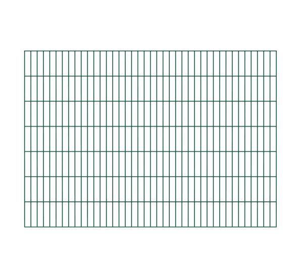 Produktbild Alberts Doppelstab Gittermatte grün 2000x1400mm Masche 50x200mm