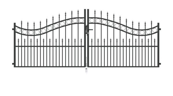 Produktbild Alberts Doppeltor Bordeaux Alu anthrazit lichte Maße 3370 x 1000 mm