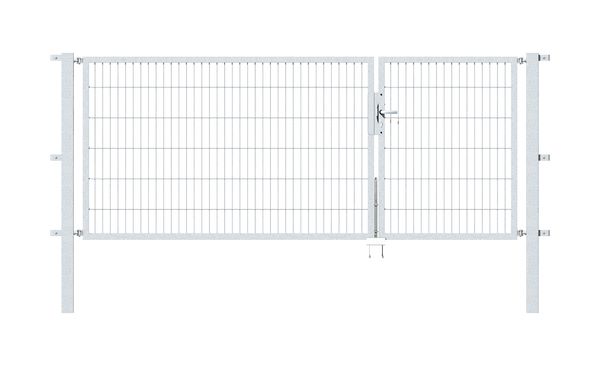Produktbild Alberts Doppeltor Flexo feuerverzinkt 1000+2000x1200 Pfosten 80x80x1900mm