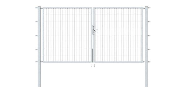 Produktbild Alberts Doppeltor Flexo feuerverzinkt 3500x1000 Pfosten 80x80x1700mm bild 2