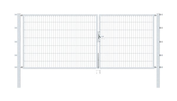 Produktbild Alberts Doppeltor Flexo feuerverzinkt 3500x1400 Pfosten 80x80x2100mm