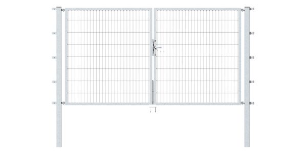 Produktbild Alberts Doppeltor Flexo feuerverzinkt 3500x1400 Pfosten 80x80x2100mm bild 2