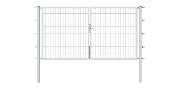 Produktbild Alberts Doppeltor Flexo feuerverzinkt 3500x1800 Pfosten 80x80x2500mm bild 2