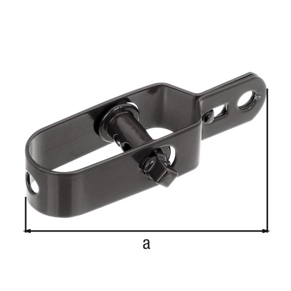 Produktbild Alberts Drahtspanner verzinkt anthrazit RAL 7016 Gesamtlänge 100mm bild 2