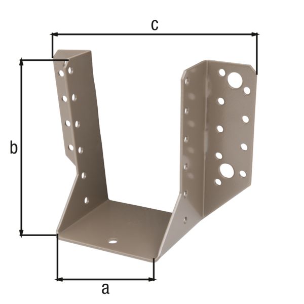 Produktbild Alberts DURAVIS Balkenschuh Typ A 80 x 120 mm Gesamtbreite 150 mm bild 2