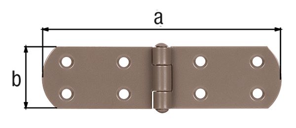 Produktbild Alberts DURAVIS Kistenband rostbraun 195 x 35 x 2 mm bild 1