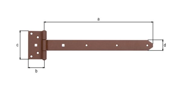 Produktbild Alberts DURAVIS Kreuzgehänge blau verzinkt rostbraun 391 / 59 x 103 mm
