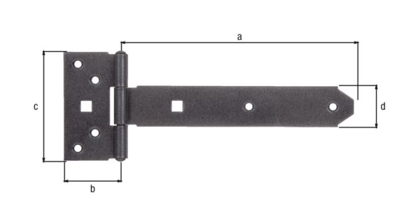 Produktbild Alberts DURAVIS Kreuzgehänge blau verzinkt schwarzdiamant 192 / 45 x 90 mm