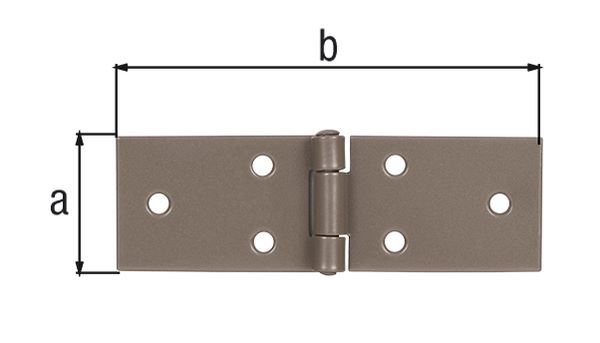 Produktbild Alberts DURAVIS Tischband blau verzinkt rostbraun 32 x 100 mm bild 2