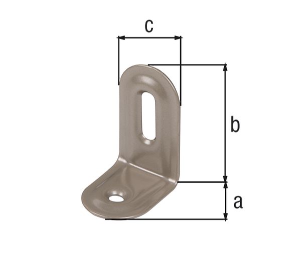 Produktbild Alberts DURAVIS Verstellwinkel geprägt blau verzinkt schwarzdiamant 28 x 40 x 22 mm bild 2