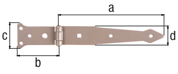 Produktbild Alberts DURAVIS Werfgehänge rostbraun Bandlänge 202 mm 77 x 48 mm