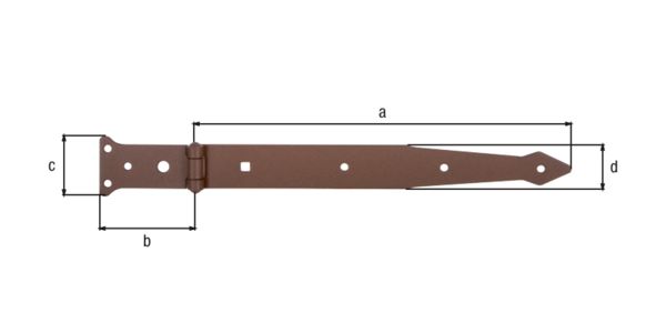 Produktbild Alberts DURAVIS Werfgehänge rostbraun Bandlänge 302 mm 77 x 48 mm bild 2