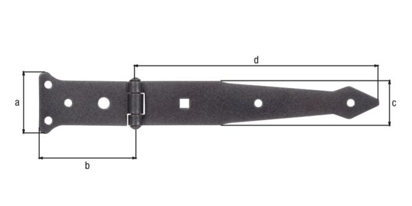 Produktbild Alberts DURAVIS Werfgehänge schwarzdiamant Bandlänge 202 mm 77 x 48 mm bild 2