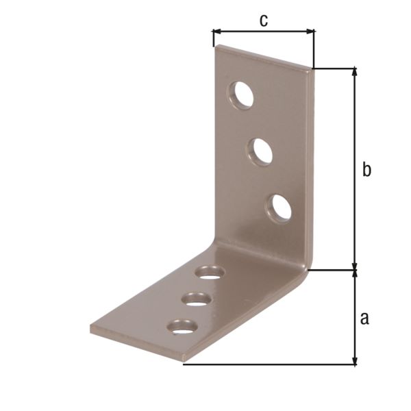 Produktbild Alberts DURAVIS Winkelverbinder sendzimirverzinkt perlbeige 40 x 40 x 20 mm