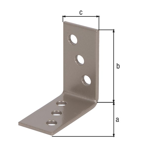 Produktbild Alberts DURAVIS Winkelverbinder sendzimirverzinkt rostbraun 100 x 60 x 60 mm bild 2