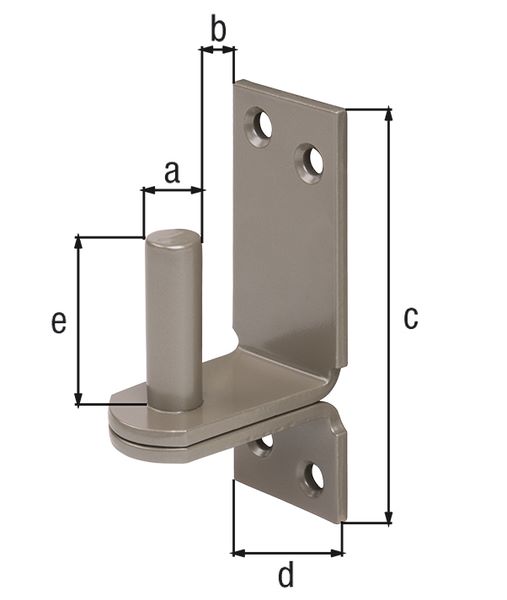 Produktbild Alberts DURAVIS Kloben auf Platte DII- Haken blau verzinkt Duplexbeschichtung 100 x 35 mm