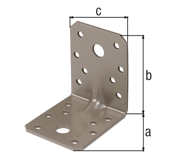 Produktbild Alberts DURAVIS Schwerl Winkelverbinder Sicke rostbraun 70 x 70 x 55 mm bild 2