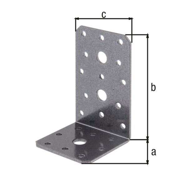 Produktbild Alberts DURAVIS Winkelverbinder sendzimirverzinkt schwarzdiamant 100 x 60 x 60 mm