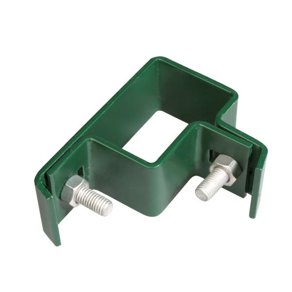 Produktbild Alberts Eckschelle für Vierkantpfosten 60x40 mm grün kunststoffbeschichtet bild 2